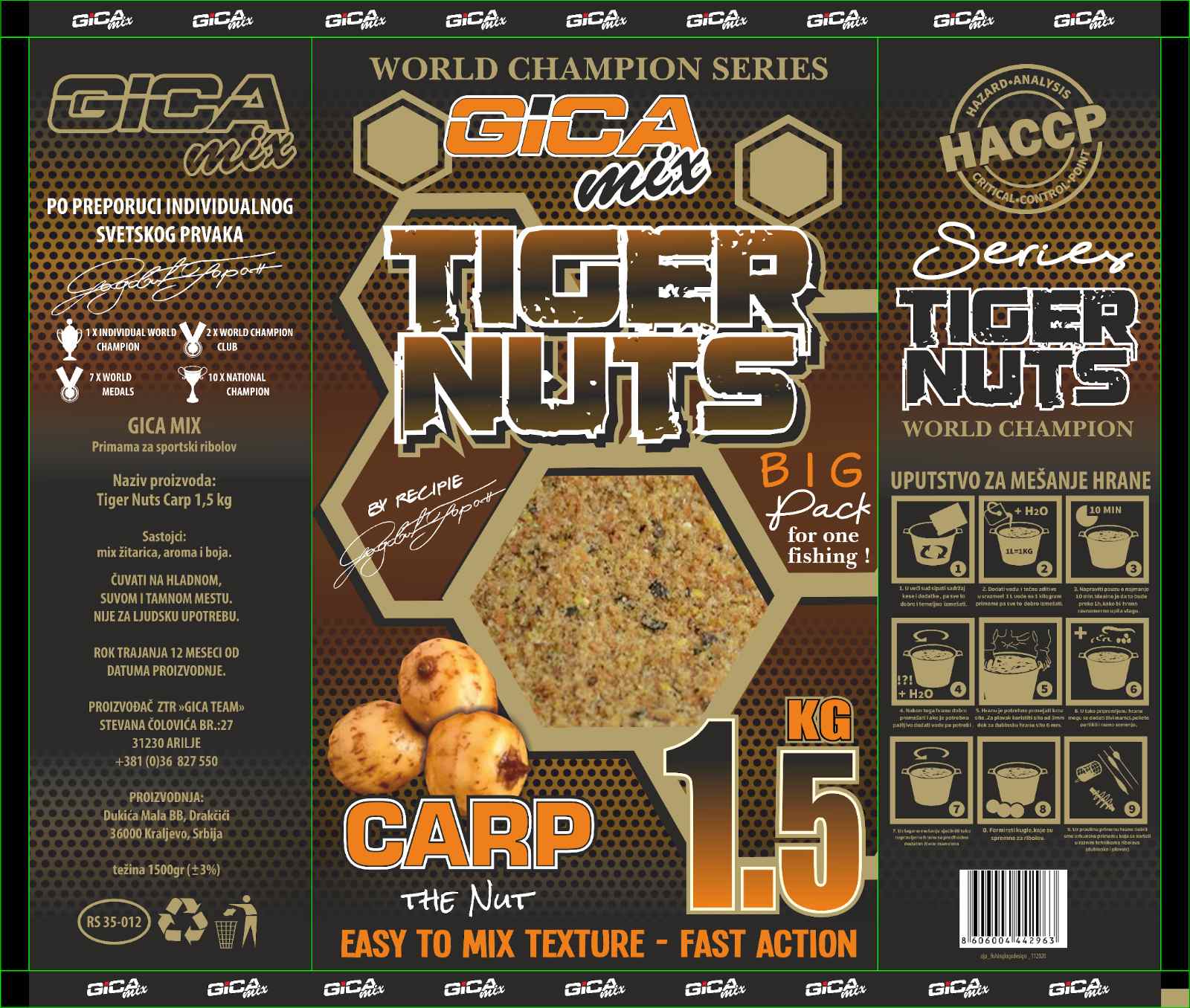 Gica Tiger Nuts carp 1.5kg